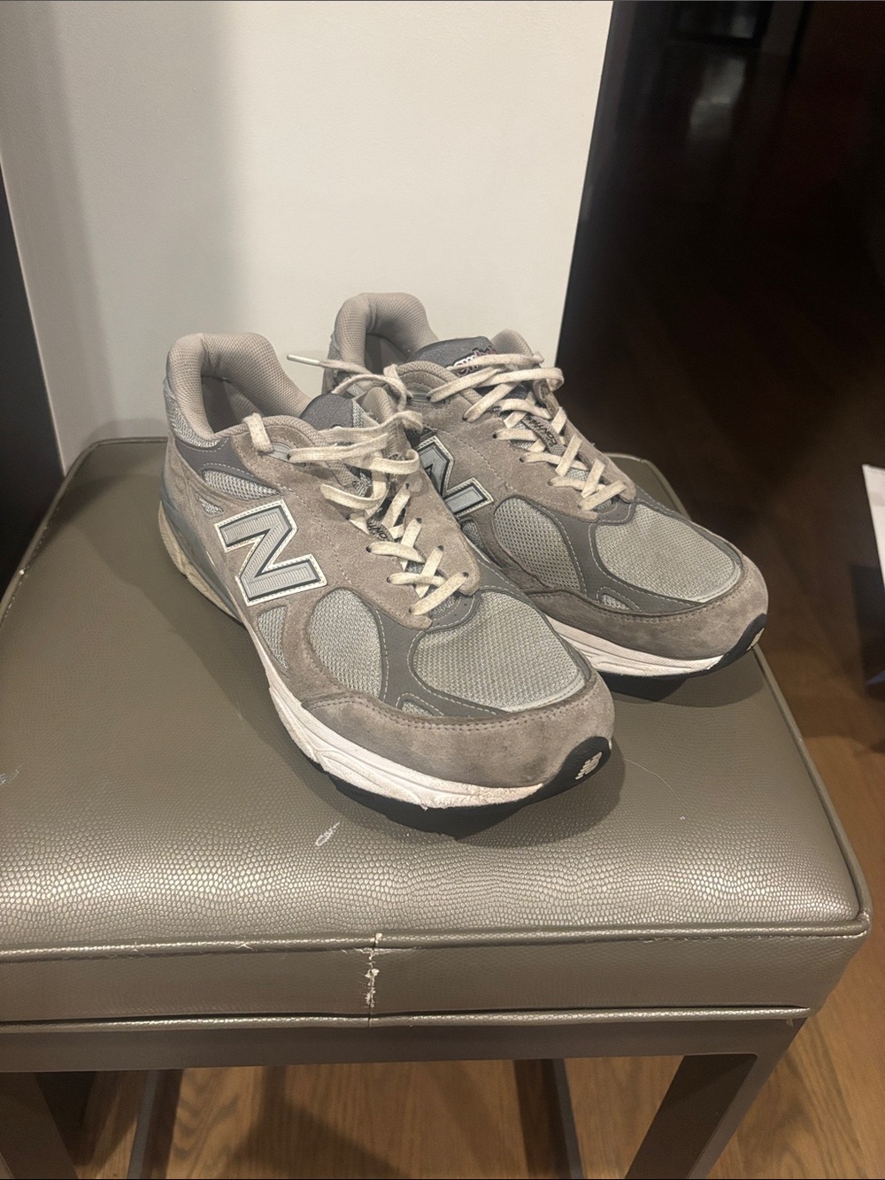 New Balance Men’s 1906 11.5 Gray Suede & Mesh Athletic Sneakers